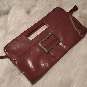 Nine West burgundy clutch